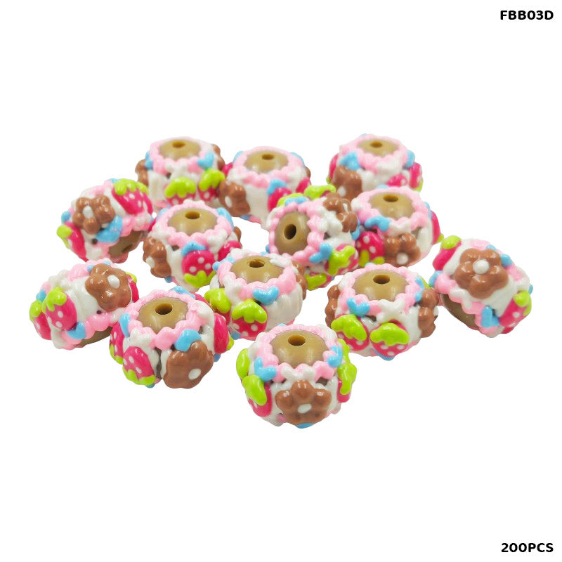 FBB03D FANCY BRACELET BEADS 200PCS