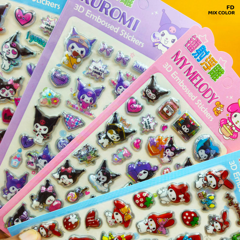 FD 3D EMBOSSED KIDS CARTOON STICKERS (FD)