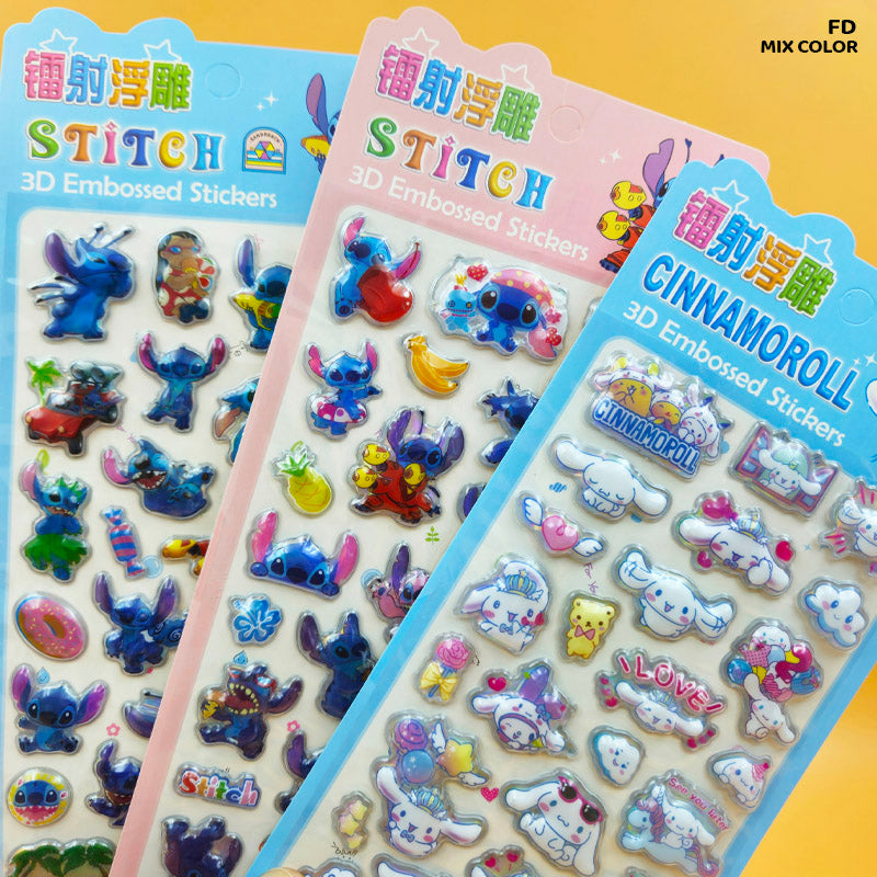 FD 3D EMBOSSED KIDS CARTOON STICKERS (FD)