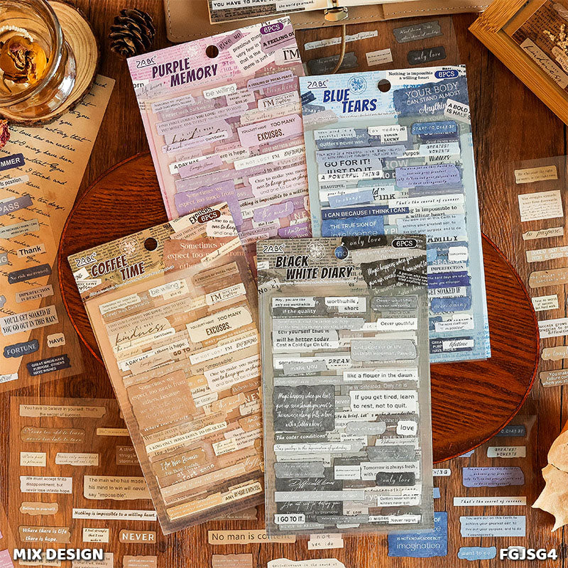 FGJSG4 JOURNAL THOUGHT STICKER 6 SHEETS