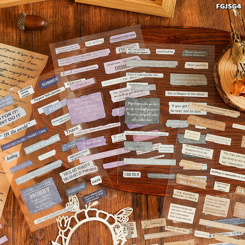 FGJSG4 JOURNAL THOUGHT STICKER 6 SHEETS