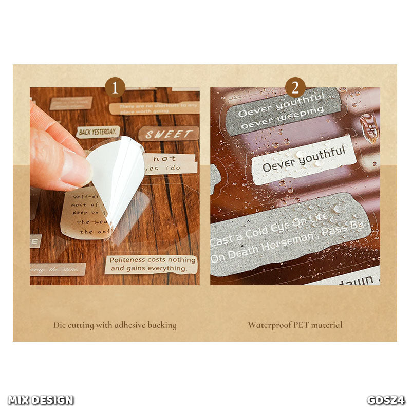 FGJSG4 JOURNAL THOUGHT STICKER 6 SHEETS