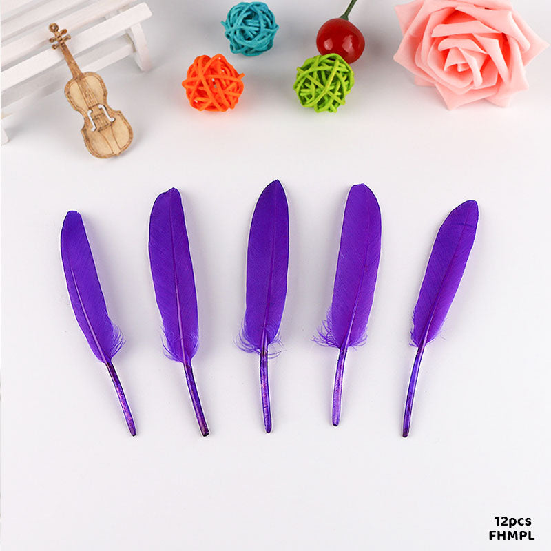 FEATHER HARD SMALL PURPLE (FHMPL) (12pcs)