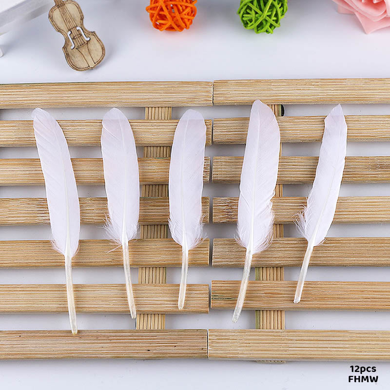 FEATHER HARD SMALL WHITE (FHMW) (12pcs)