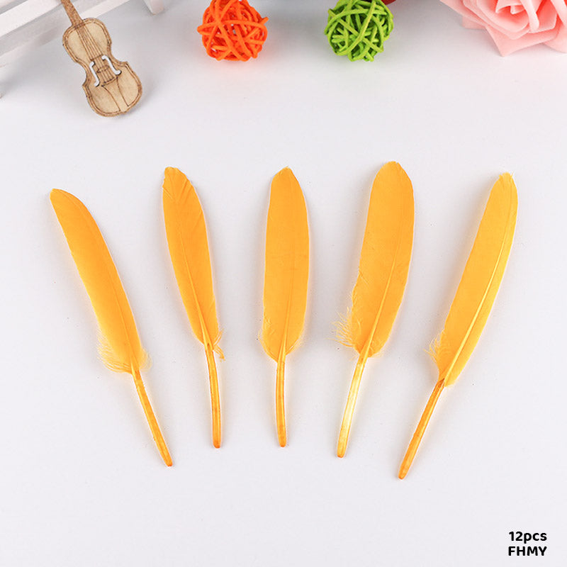 FEATHER HARD SMALL YELLOW (FHMY) (12pcs)