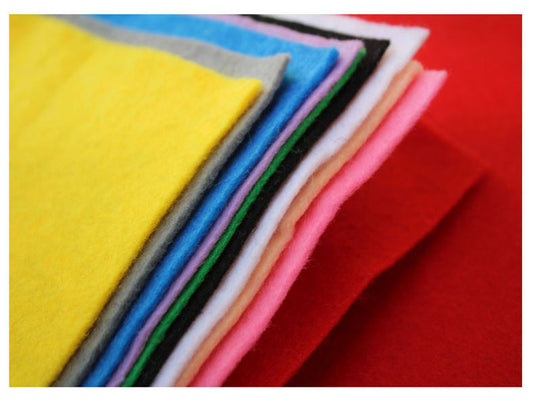 FELT SHEET A3 2MM HARD MULTICOLORED 10sheet (FSA32H)