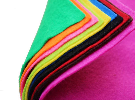 FELT SHEET A4 2MM HARD MULTICOLORED (FSA42H) 10sheet