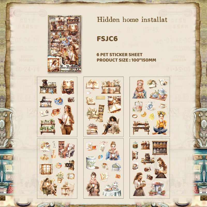 FSJC6 THE FLOATING WORLD COLL STICKER 6 SHEETS