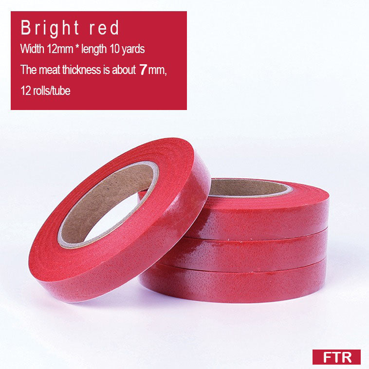 FLORAL TAPE ROLL (12PC) 10 YARD RED (FTR)