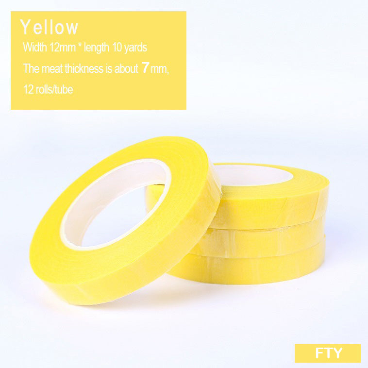 FLORAL TAPE ROLL (12PC) 10 YARD YELLOW (FTY)