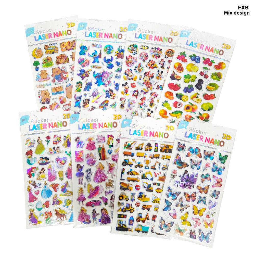 FXB LASER NANO STICKER 3D
