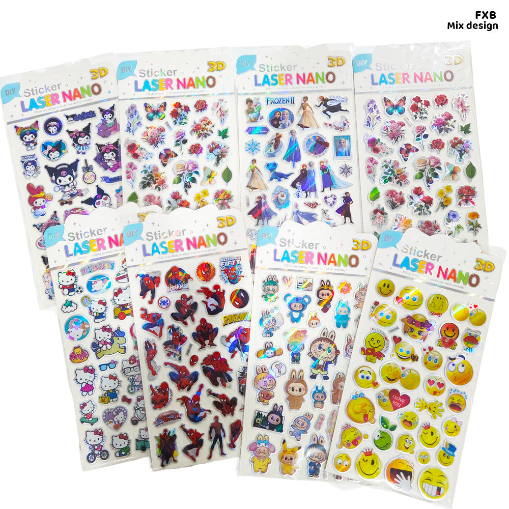 FXB LASER NANO STICKER 3D