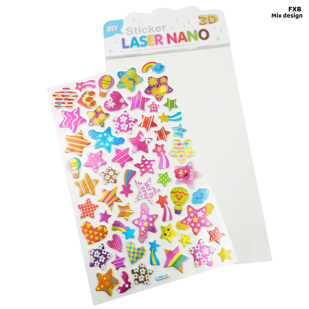 FXB LASER NANO STICKER 3D