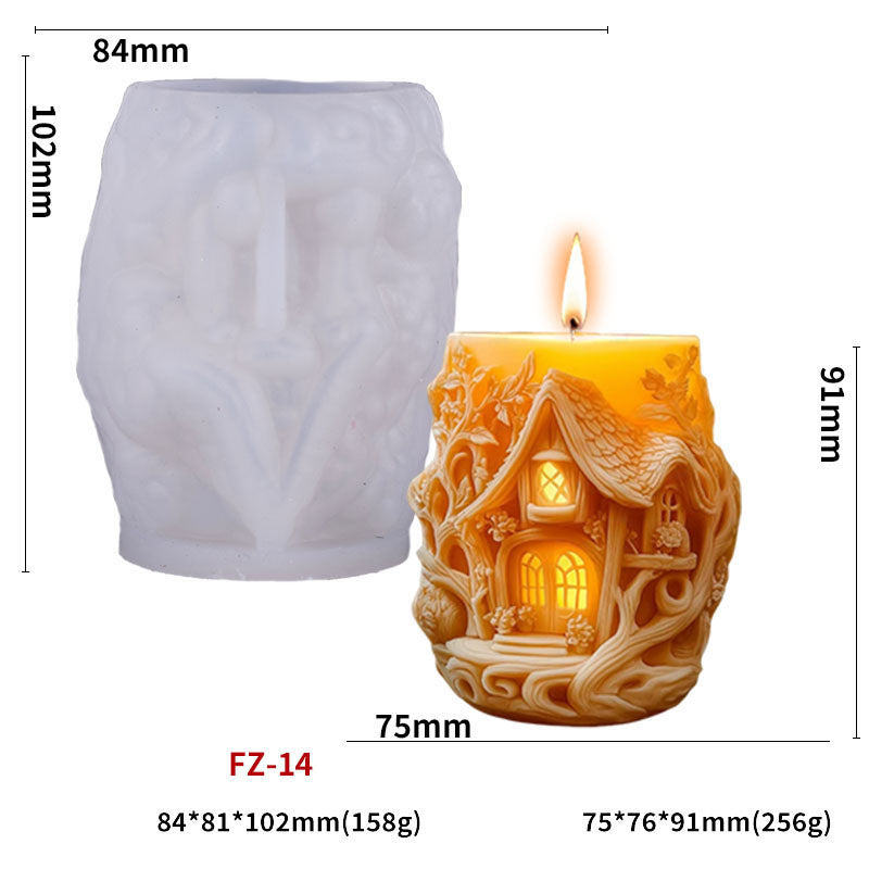 FZ14 SILICON CANDLE MOULD