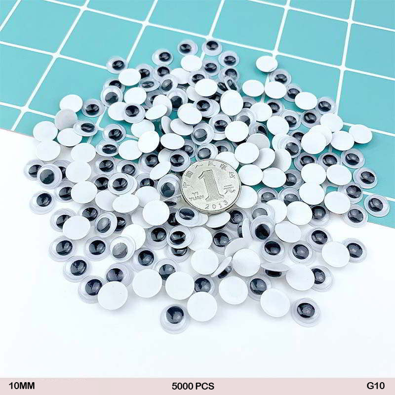 GOOGLY EYE ROUND 10MM (5000 PCS) (G10)