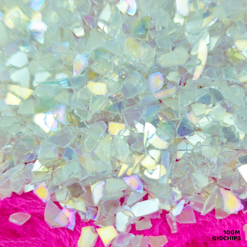 G10CHIP3 GLASS CHIPS 10GM