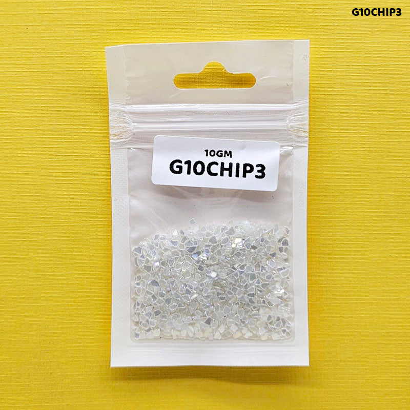 G10CHIP3 GLASS CHIPS 10GM