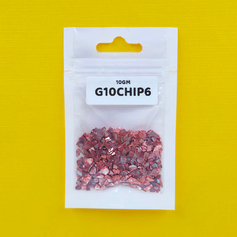 G10CHIP6 GLASS CHIPS 10GM