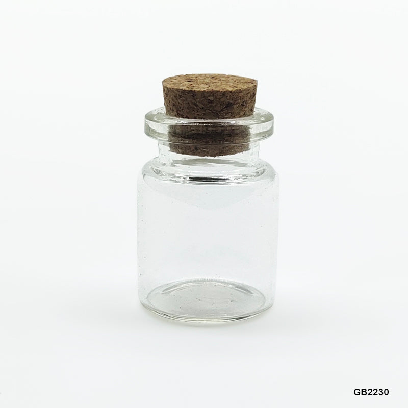 MESSAGE GLASS BOTTLE (GB2230) 22x30MM CC 12PCS