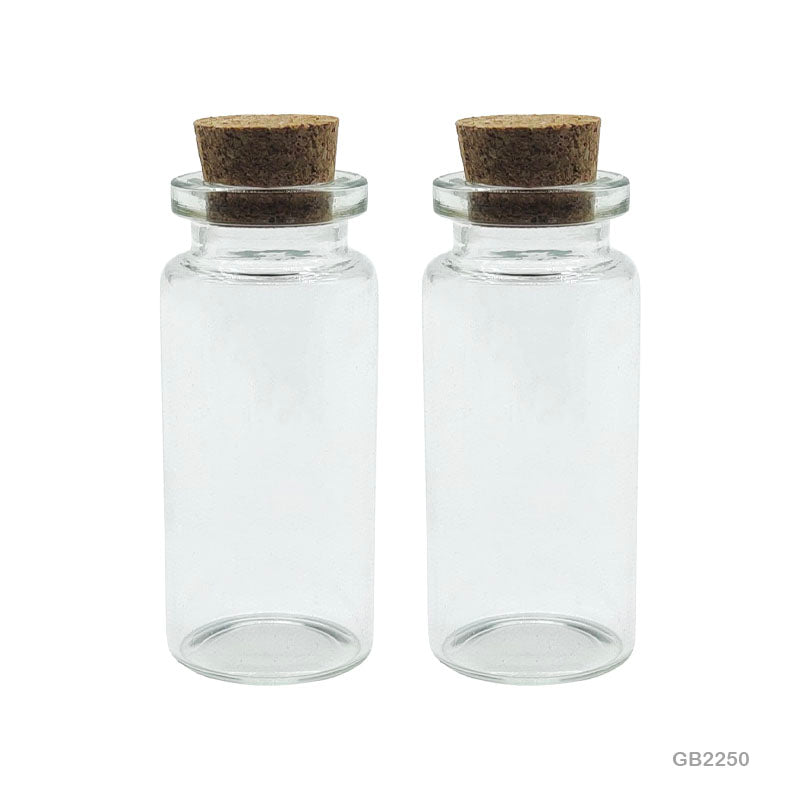 MESSAGE GLASS BOTTLE (GB2250) 22x50MM CC 12PCS