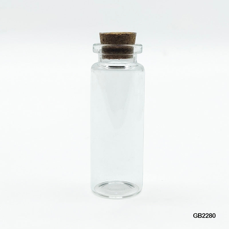 MESSAGE GLASS BOTTLE (GB2280) 22x80MM CC 12PCS