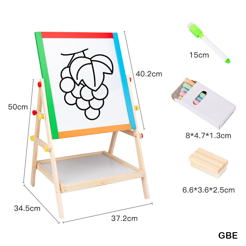 WT GREEN BOX WOODEN EASEL FOR KIDS (GBE)