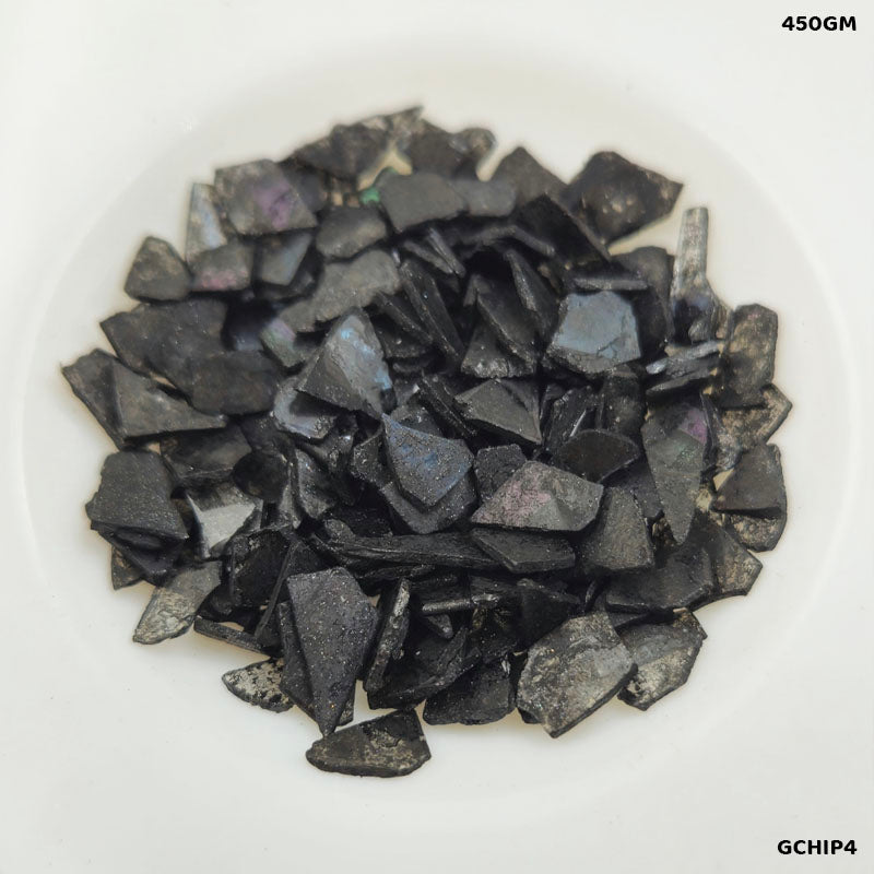 GCHIP4 GLASS CHIPS 450GM BLACK