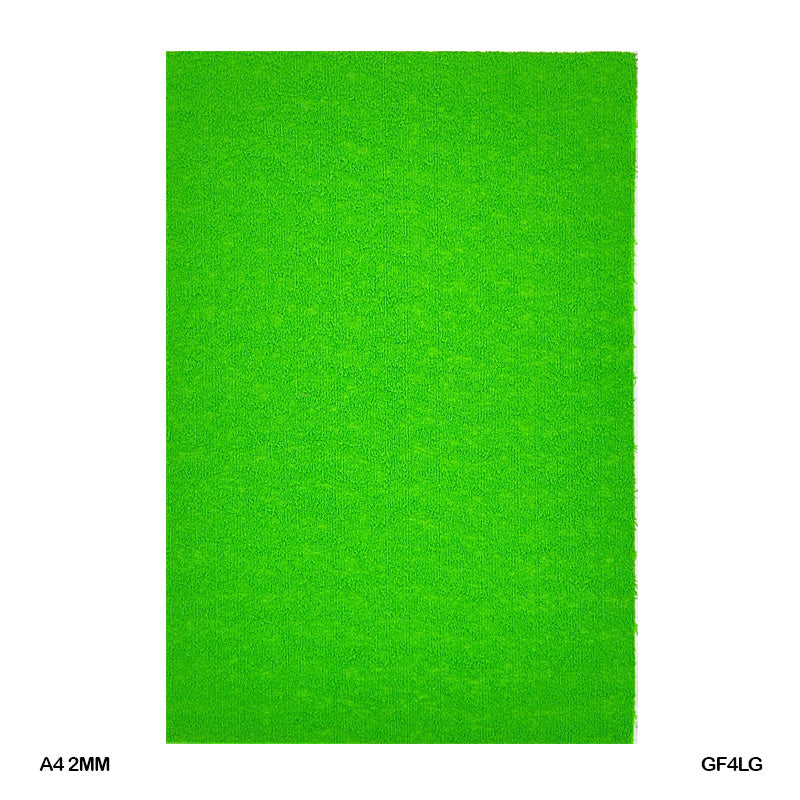 GRASS FOAM SHEET A4 LIGHT GREEN 10SHEET 2MM (GF4LG)