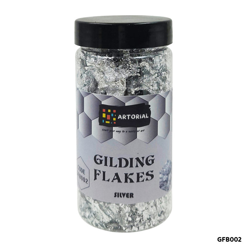 GILDING FLAKES BOTTLE SILVER GFB002