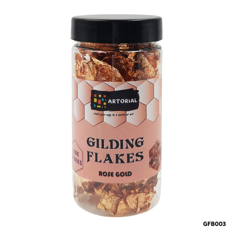 GILDING FLAKES BOTTLE ROSE GOLD GFB003