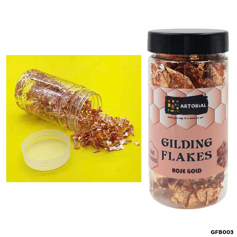 GILDING FLAKES BOTTLE ROSE GOLD GFB003