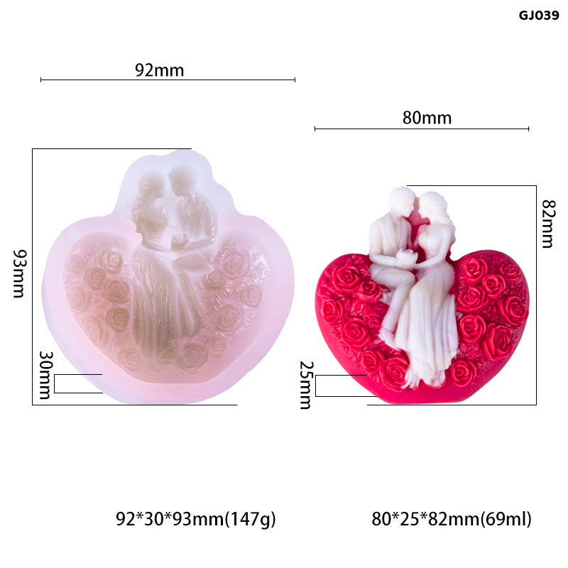 GJ039 SILICON CANDLE MOULD