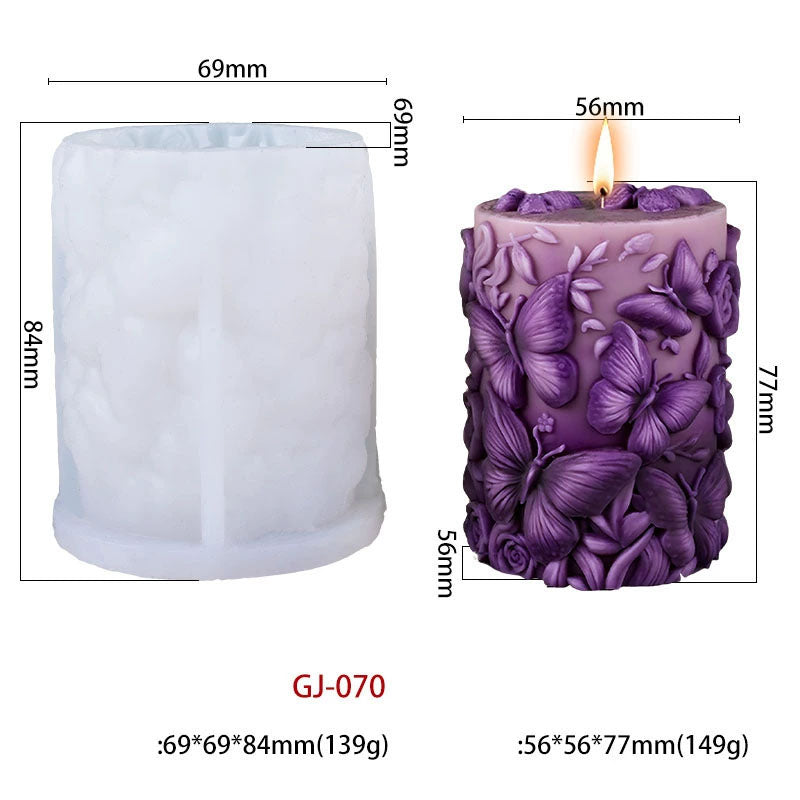 GJ070 SILICON CANDLE MOULD