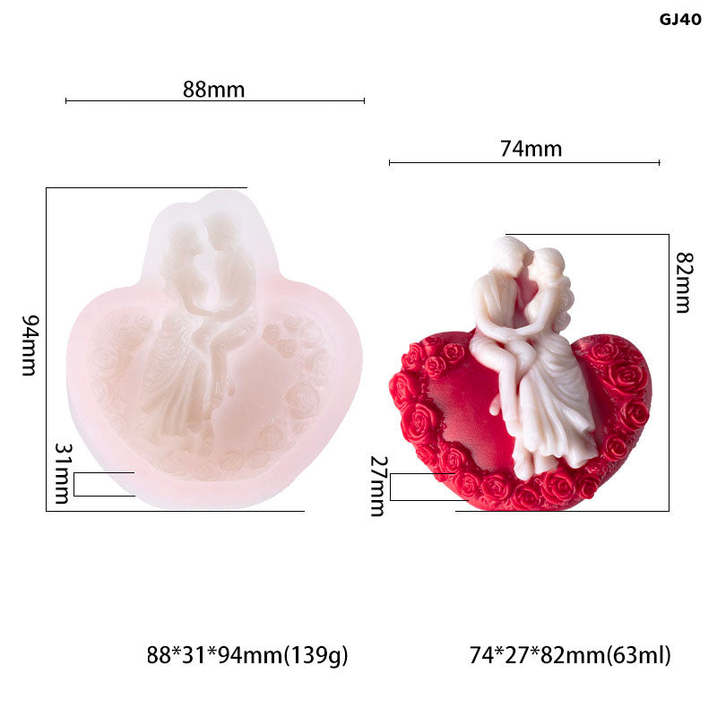 GJ40 SILICON CANDLE MOULD