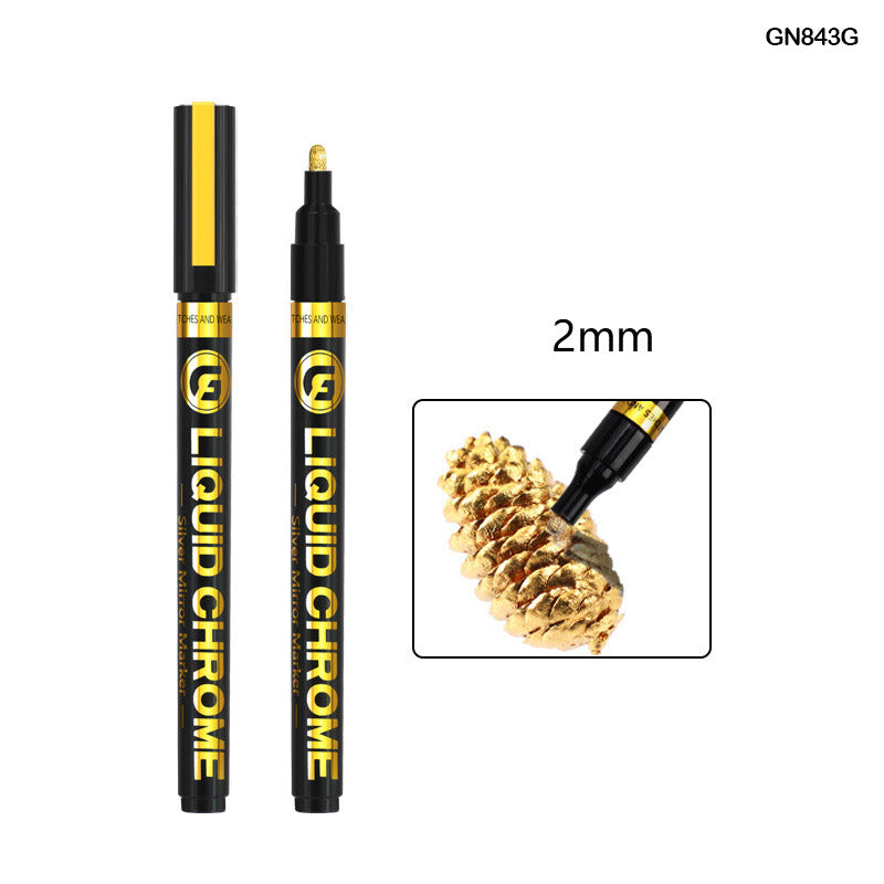 GN843G LIQUID CHROME MIRROR MARKER GOLD 2MM