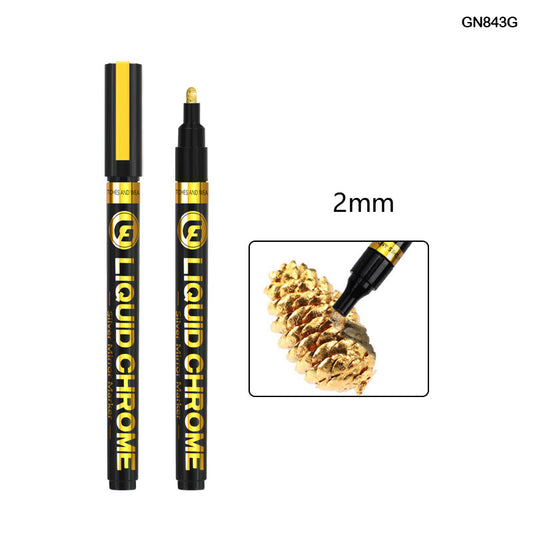 GN843G LIQUID CHROME MIRROR MARKER GOLD 2MM