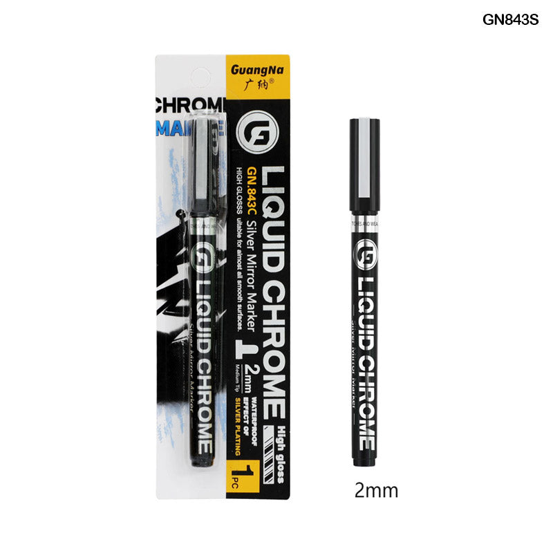 GN843S LIQUID CHROME MIRROR MARKER SILVER 2MM