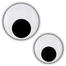 GOOGLY EYE ROUND 9MM (5000  PCS) (G9)
