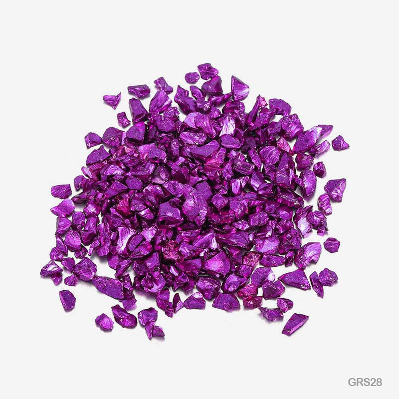 GRS28 GLASS METALLIC RESIN STONES 450GM