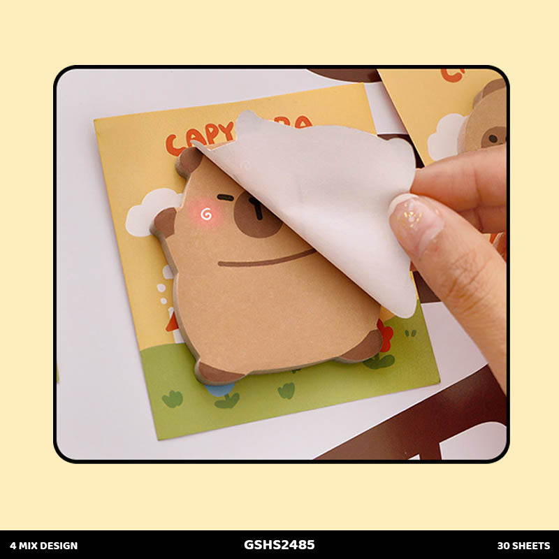 GSHS2485 CAPYBARA STICKY NOTE 30 SHEET