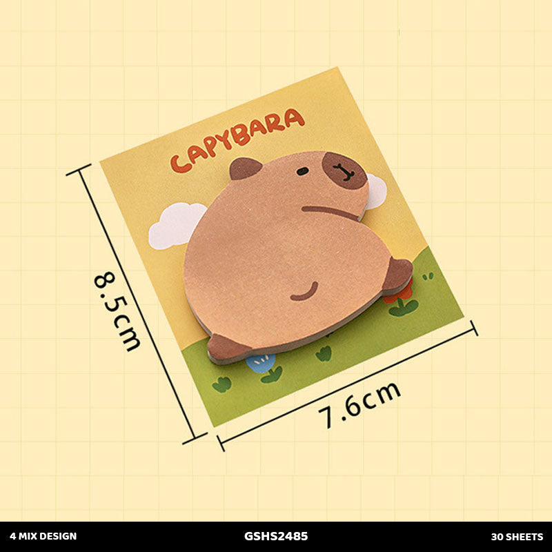 GSHS2485 CAPYBARA STICKY NOTE 30 SHEET