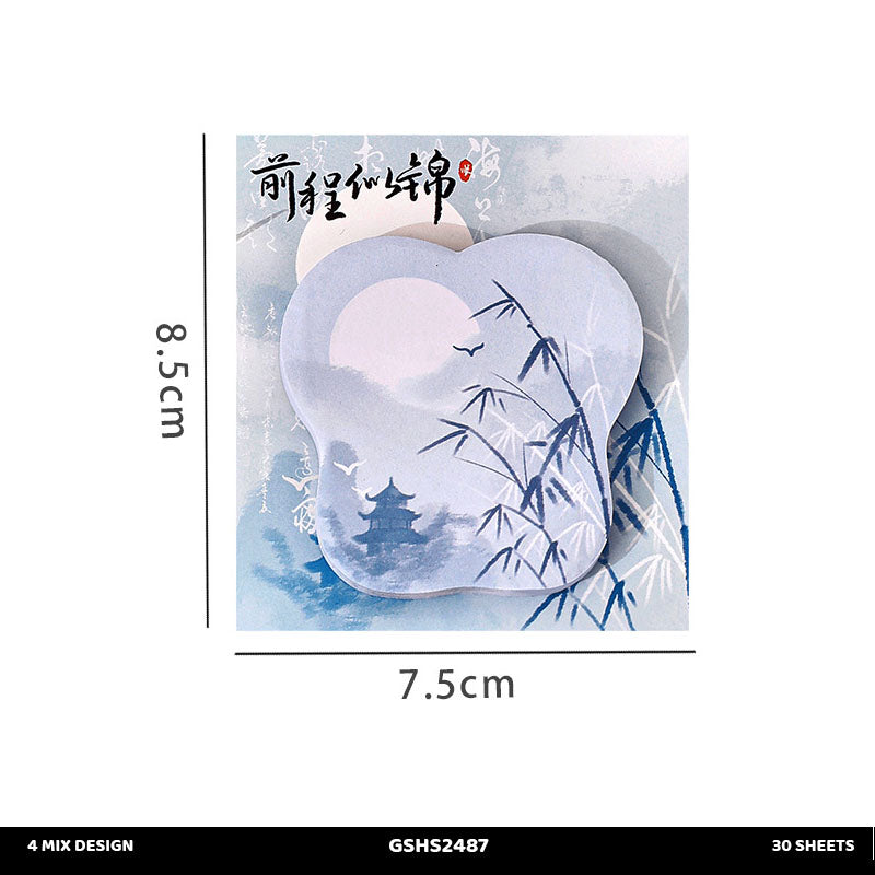 GSHS2487 LANDSCAPE PAINTING STICKY NOTE 30 SHEET