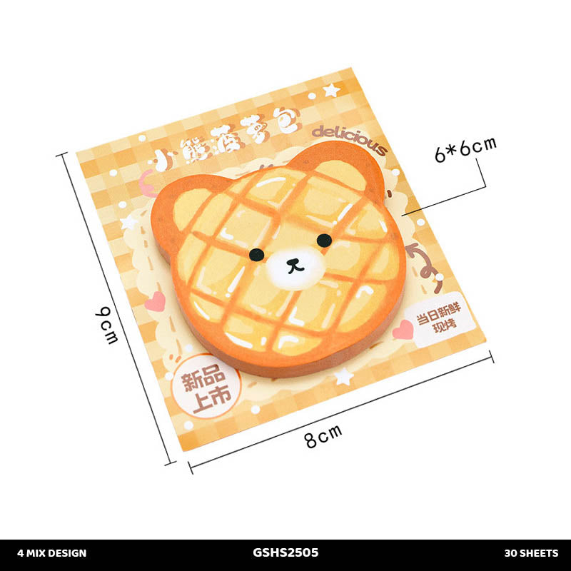 GSHS2505 CAKE DONUT STICKY NOTE 30 SHEET