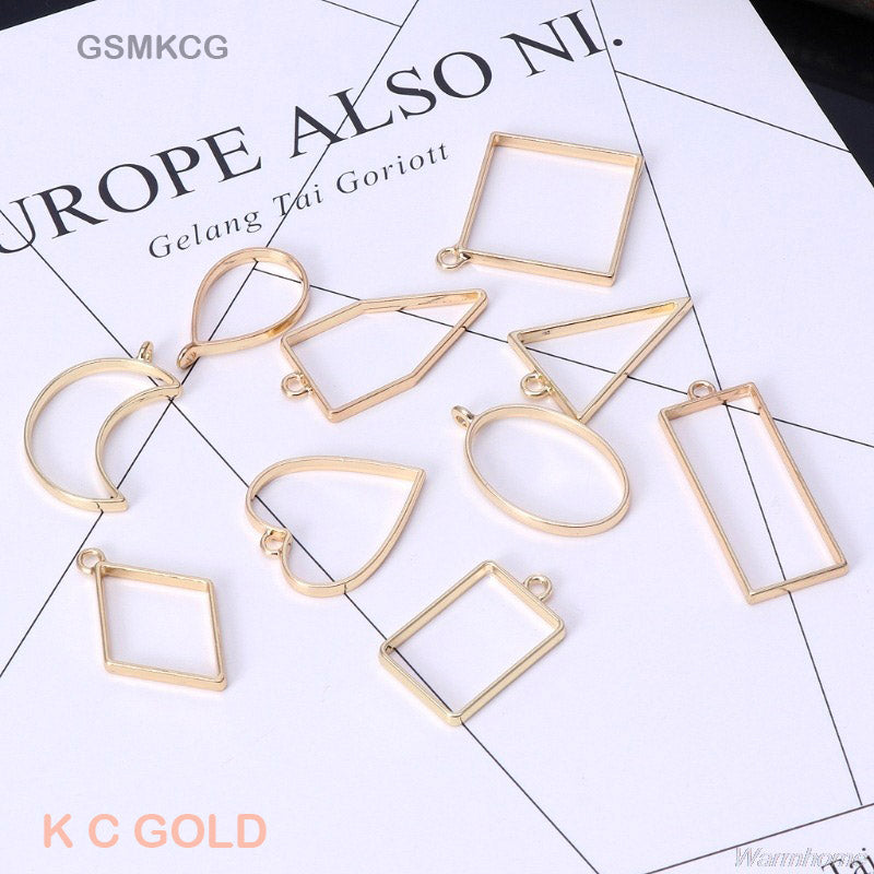 BEZELS MIX SHAPE SET 10PC KC GOLD (GSMKCG)