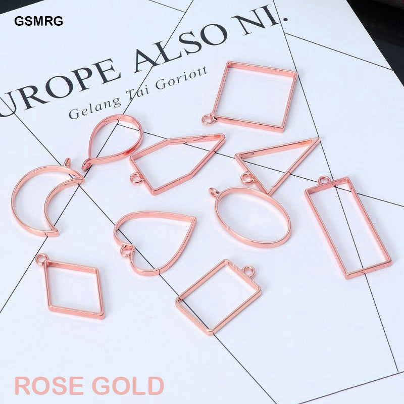 BEZELS MIX SHAPE SET 10PC ROSE GOLD (GSMRG)