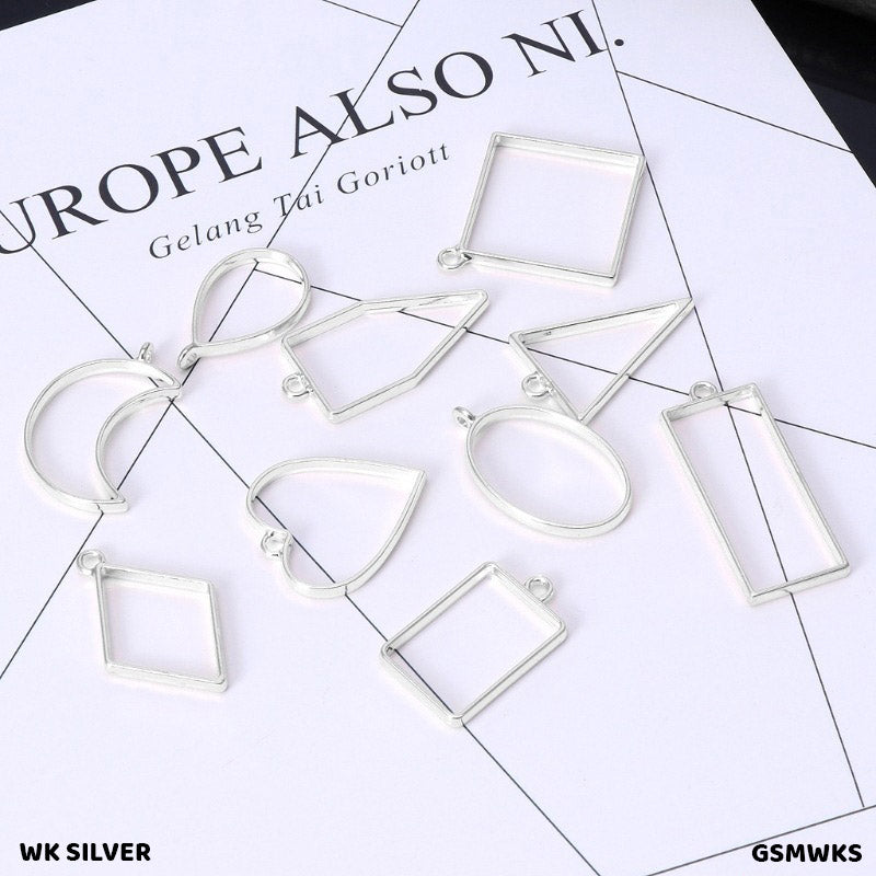 BEZELS MIX SHAPE SET 10PC WK SILVER (GSMWKS)