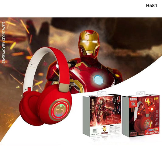 H581R WIRELESS STREO RGB HEADSET RED IRONMAN