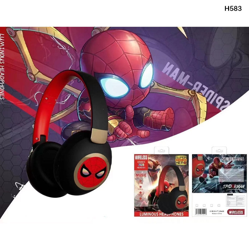 H583BL WIRELESS STREO RGB HEADSET BLACK SPIDERMAN