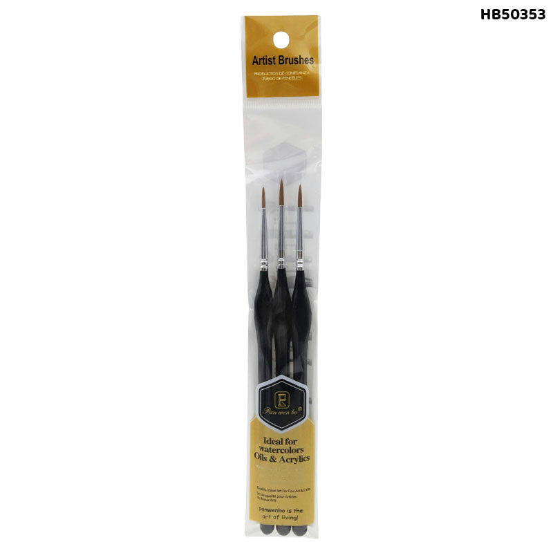 HB50353 3PC PAINT BRUSH