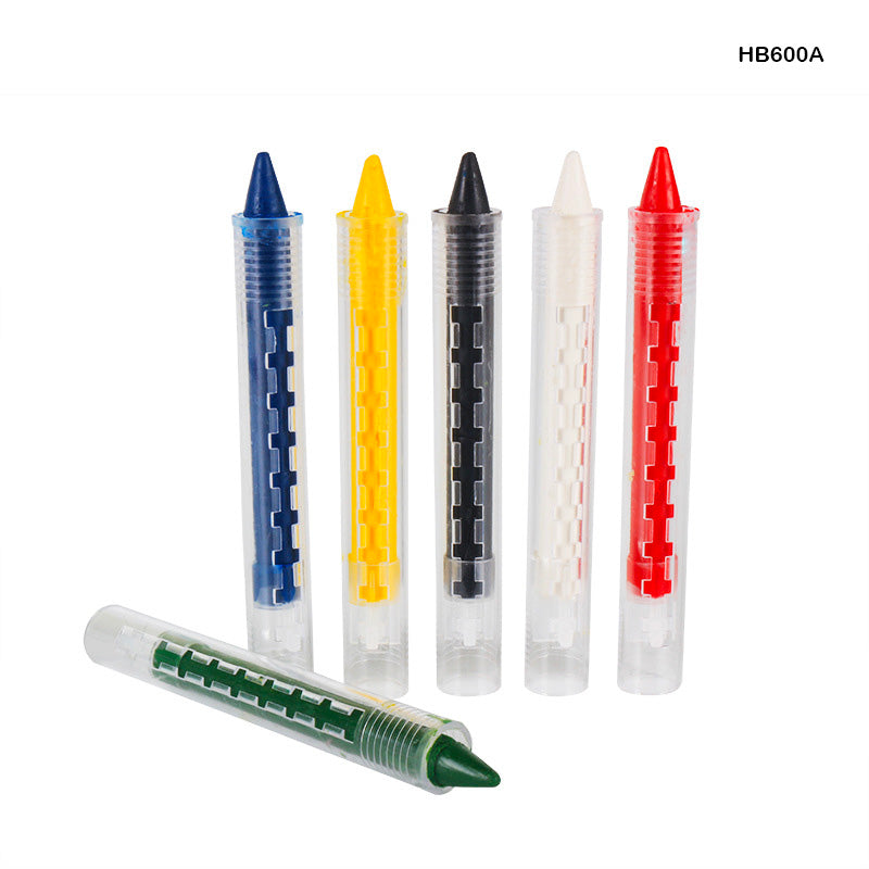 HB600A FACE PAINT STICK 6 BRIGHT COLOR PUSH-UP
